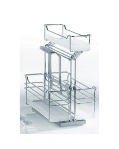 Kessebohmer Clever Storage Portero Metal Wire/Plastic 3-Basket Set