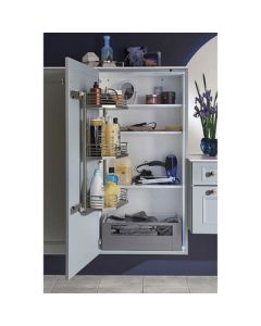 Kesseböhmer WALL TANDEM Frame Set | 21" W Opening | 17-1/8" W x 27-1/2" H | Silver | 2501170102