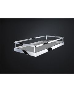 Kesseböhmer DISPENSA Pantry & BPO Shelf Set | 20-3/8" D | (2)-Shelf ARENA style | Chrome Frame/Anthracite Shelf