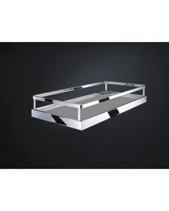 Kesseböhmer SPICE RACK Shelf Set | 2-Shelf ARENA style | Chrome Frame/Anthracite Shelf