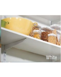 Knape & Vogt 1980-WH All Purpose Shelf Board, 200 lb, 72 in L x 5/8 in H, White