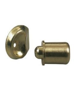 Knape & Vogt 901 BR DIP Steel Varnish-Proof Bullet Catch, 1/2 in L Catch, Brass