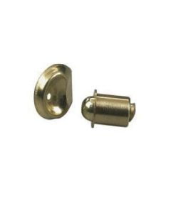 Knape & Vogt 902 BR DIP Steel Bullet Catch, 21/64 in L, Brass