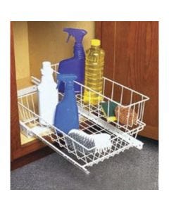 Knape & Vogt GUSB11-FN Multi-Use Basket, 12-5/8 in W x 19-1/4 in D x 15-15/16 in H, Frosted Nickel