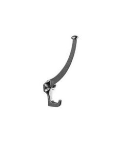 Knape & Vogt 2038 Zinc Garment Hook, 5-1/4 in L, 3 in Projection, Chrome