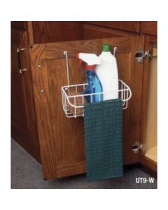 Knape & Vogt UT9-W Wire Utility Rack | 5-15/16" W x 9-9/16" D x 9" H | White | UT9-W