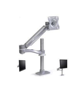 Knape & Vogt Waterloo 7800 7815SH Height-Adjustable Monitor Arm, 24-1/2 in H