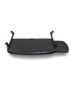 Knape & Vogt Waterloo C400 Plastic Hide and Slide Keyboard Tray, 21.9 in W x 10.6 in D Black