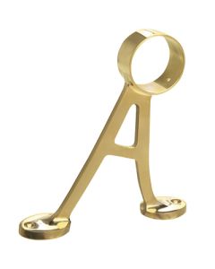 Lavi Industries 404 Brass Footrail Bracket