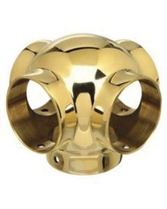 Lavi Industries 707 Brass Ball Side Outlet Cross