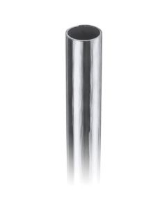 Lavi Industries 10-A120/12 Stainless Steel Round Tubing, 2 in Dia x 12 ft L, Polished Chrome