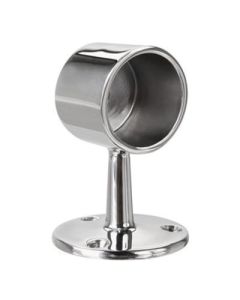 Lavi Industries 300 Stainless Steel Flush End Post, 2-5/16 in Dia, Polished, For 1-1/2 in Tube