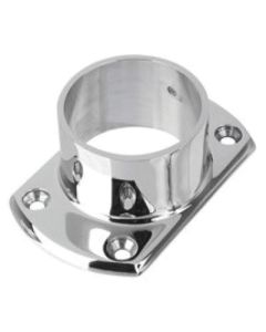 Lavi Industries 500 Stainless Steel Cut Wall Flange, 4 in Dia x 2-1/2 in H, Polished, For 2 in Tube