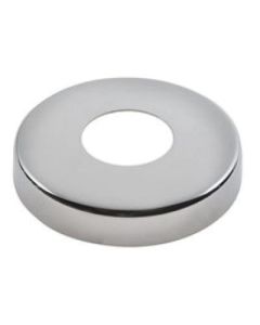 Lavi Industries 500 Stainless Steel Flange Canopy, 5.13 in Dia x 1 in H, Polished, For 2 in Tube