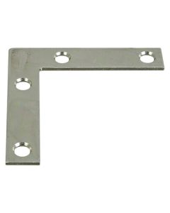 National Hardware N266-502 Steel Flat Corner Brace, 2-1/2 in L x 1/2 in W, Zinc-Plated