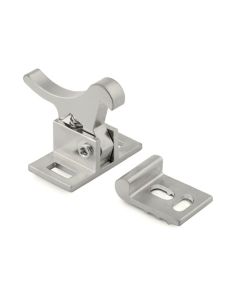 Olympus Lock EC Elbow Catch | (1) Catch, (1) Strike, (3) Screws | Satin Chrome | EC-2-26D