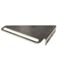 Olympus Lock 12-4-ZP Frameless Drawer Strike, 4 in L x 5/8 in W x 0.074 in THK, Zinc-Plated