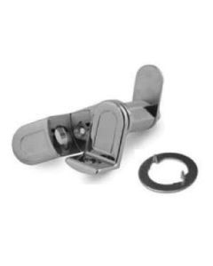 Olympus Lock DCP500-US26D Cam Lock with Finger Pull, 0.65 in Mounting Hole, 1-1/8 in Door, Dull Chrome