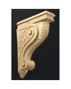 Omega National Products Signature Grape Wood Flat Back Wall-Mount Corbel