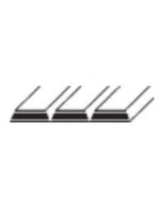 Omega National Products P111-801-8 Fiberboard Paintable Tambour, 96 in L x 48 in W x 1/2 in H, Matte, White