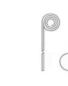 Omega National Products ST-21LR-BR PVC Spiral Tambour Track System, 23-7/8 in L, Flush Mount, Brown