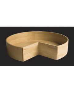 Omega National Products T8530K30TR6DCBMNL1 Plywood Deep Bin Pie-Cut-Shaped Super Lazy Susan, 30 in Dia, 1-Shelf, Maple