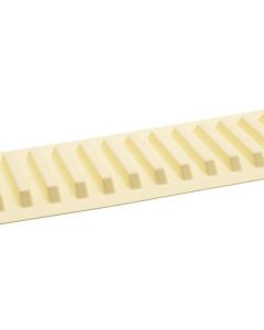 Outwater 282-IV-60 Standard Binning Strip, 60 in H x 2-3/4 in W, Ivory, For 1/4 in Divider Strips