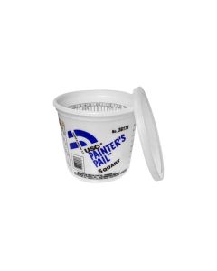 USC 36178 HDPE Solvent-Resistant Paint Mixing Cup, 5 qt, Clear