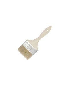 Linzer 1500-2 Flat Trim Paint Brush, 2 in W, Natural Wood Handle, White Chinese Bristle