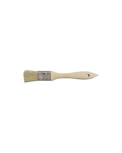 GAM BB00010 Flat Single X Chip Paint Brush, 1-1/2 in L x 1/2 in W, Wood Handle, White Brtistle