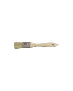 GAM BB00010 Flat Single X Chip Paint Brush, 1-1/2 in L x 1/2 in W, Wood Handle, White Brtistle