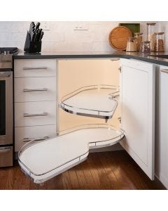 Kesseböhmer LeMans II Right Hand Soft-Close Mechanism | White | 2346419010