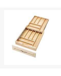 Rev-A-Shelf 4WTCD Wood 2-Tier Combination Cutlery Drawer For Face Frame Cabinet