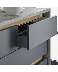 Rincomatic Flat Gola Profile | 3000mm | Upper-Side, L-Channel