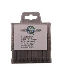 Quickscrews #2 Square Drive 2-Piece Power Bit