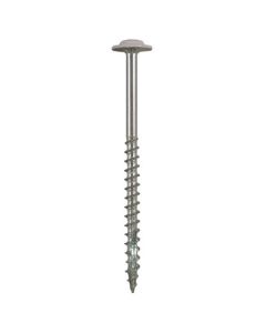 Quickscrews Round Washer Head Phillips/Square Drive Coarse Thread Double Type 17 Point White Head Zinc Cabinet Installation Screw