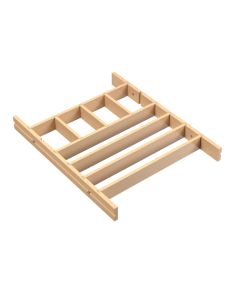 Rev-A-Shelf 4WDIV Shallow Drawer Divider Insert | 25-1/4" W x 19-13/16" D x 2-3/8" H | Natural Maple | 4WDIV-30SH-1