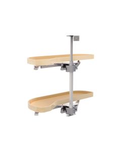 Rev-A-Shelf 4WLS87 Girasolo Blind Corner Optimizer| Left Door/Blind Right | 32-23/32" W x 14-3/8" D x 24-1/2" H | Maple | 4WLS87-12-L