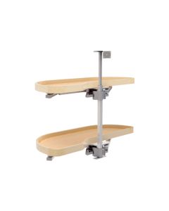 Rev-A-Shelf 4WLS87 Girasolo Blind Corner Optimizer | Left Door/Blind Right | 35-1/2" W x 16-7/16" D x 24-1/2" H | Maple | 4WLS87-15-L