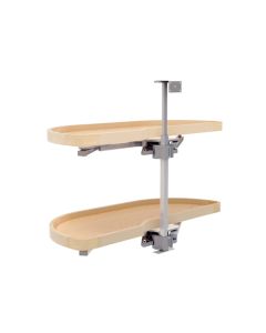Rev-A-Shelf 4WLS87 Girasolo Blind Corner Optimizer | Left Door/Blind Right | 38-13/32" W x 18-15/32" D x 24-1/2" H | Maple | 4WLS87-18-L