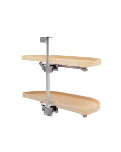 Rev-A-Shelf 4WLS87 Girasolo Blind Corner Optimizer | Right Door/Blind Right | 38-13/32" W x 18-15/32" D x 24-1/2" H | Maple | 4WLS87-18-R