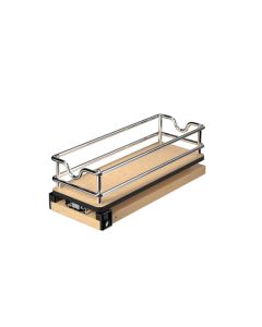 Rev-A-Shelf 5WU1 Wire Basket Pullout | 4-13/32 "W x 10-19/32 "D x 3-9/16 "H | 1-Tier | Chrome| 5WU1-5W1-1