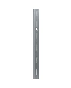 Reeve Store Equipment Universal 40-2 Steel Single-Slot Shelf Standard, 72 in L x 11/16 in W x 7/16 in H, Zinc