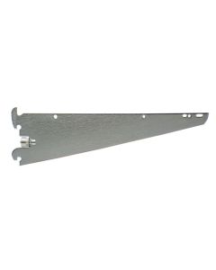 Reeve Store Equipment 700 Tempered Steel Heavy-Duty Single-Slot Shelf/Hangrod Bracket, 1200 lb, 16 in L x 3-1/4 in H, Brillatone, For 700 Series Wall Standards