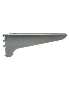 Reeve Store Equipment Universal 81 Tempered Steel Left Shelf Bracket, 16 in L x 2 in H, Satin Zinc