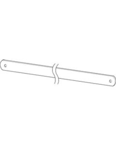 Reeve Store Equipment 1225-48 Round Edge Merchandising Bar, 3/16 in W x 1 in D x 48 in H, Chrome