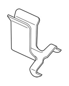 Reeve Store Equipment 29 Divider, Zinc, For 1/4 or 3/16 in THK Partitions, Perforated Metal Shelving