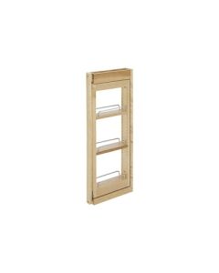 Rev-A-Shelf 432 Wood Pullout Tiered Wall Filler | 5-Compartment | Natural Maple