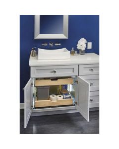 Rev-A-Shelf 486 Wood U-Shaped Pull-Out Under Sink Vanity Organizer