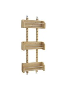 Rev-A-Shelf 4ASR Wood Adjustable Spice Rack Bin